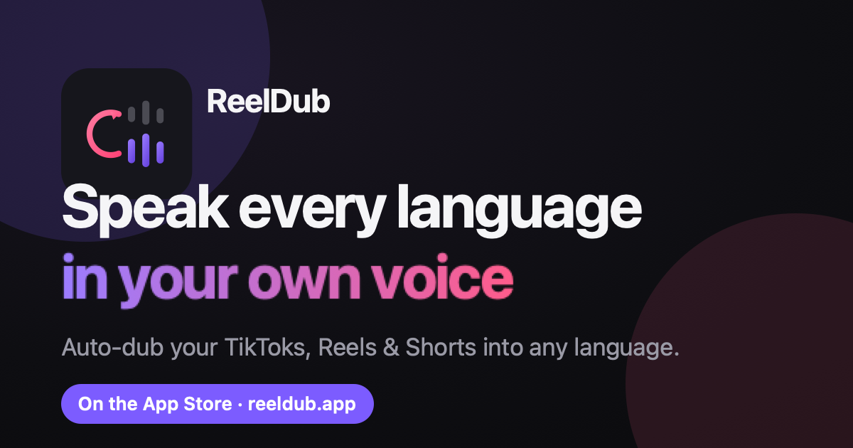 ReelDub screenshot